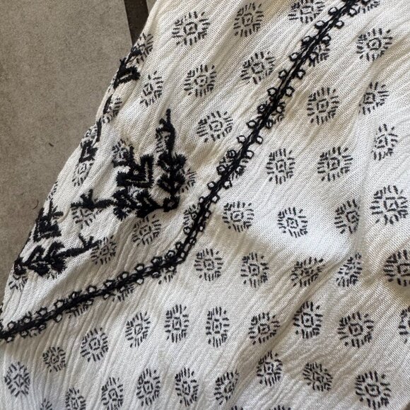 Cortefiel Boho Peasant Blouse – Size L - Picture 6 of 8